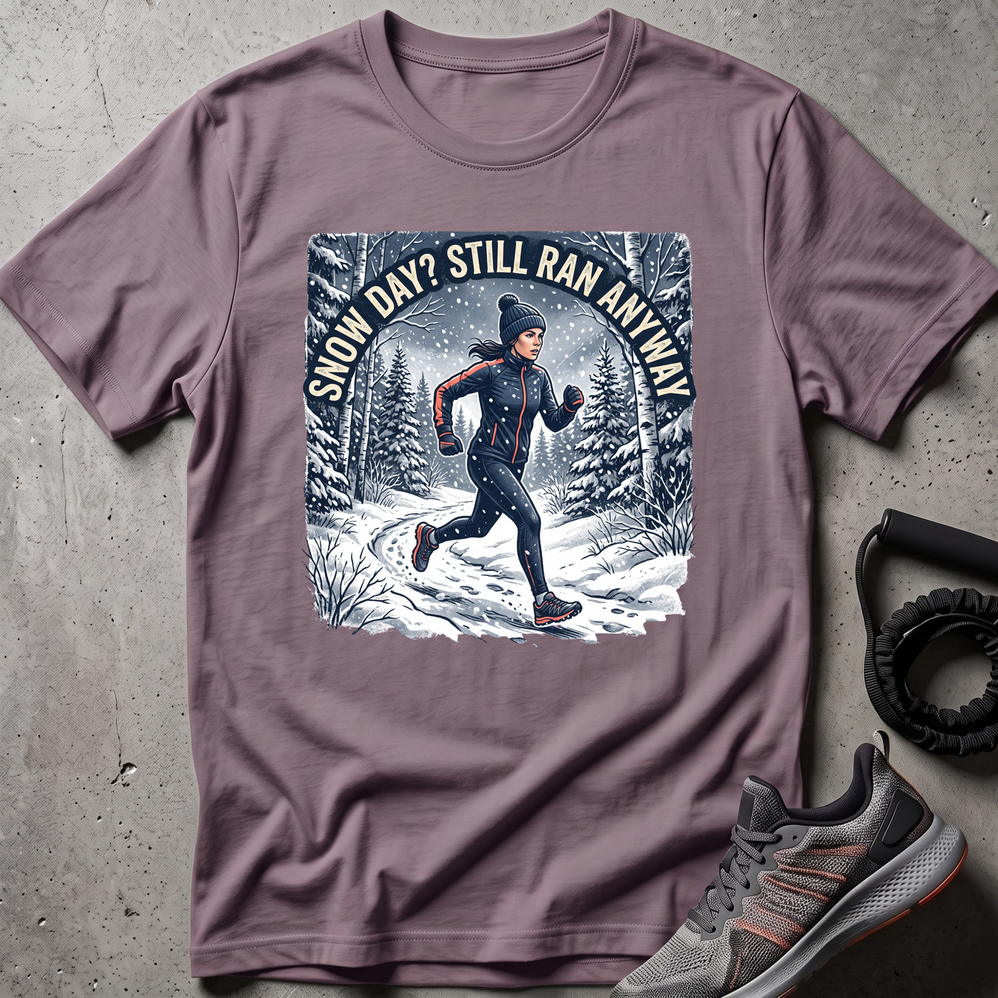 Snow Day Runner T-Shirt