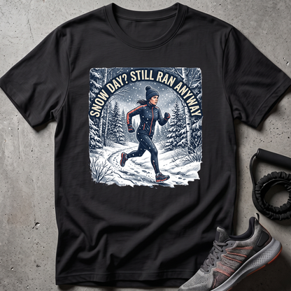 Snow Day Runner T-Shirt