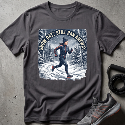 Snow Day Runner T-Shirt
