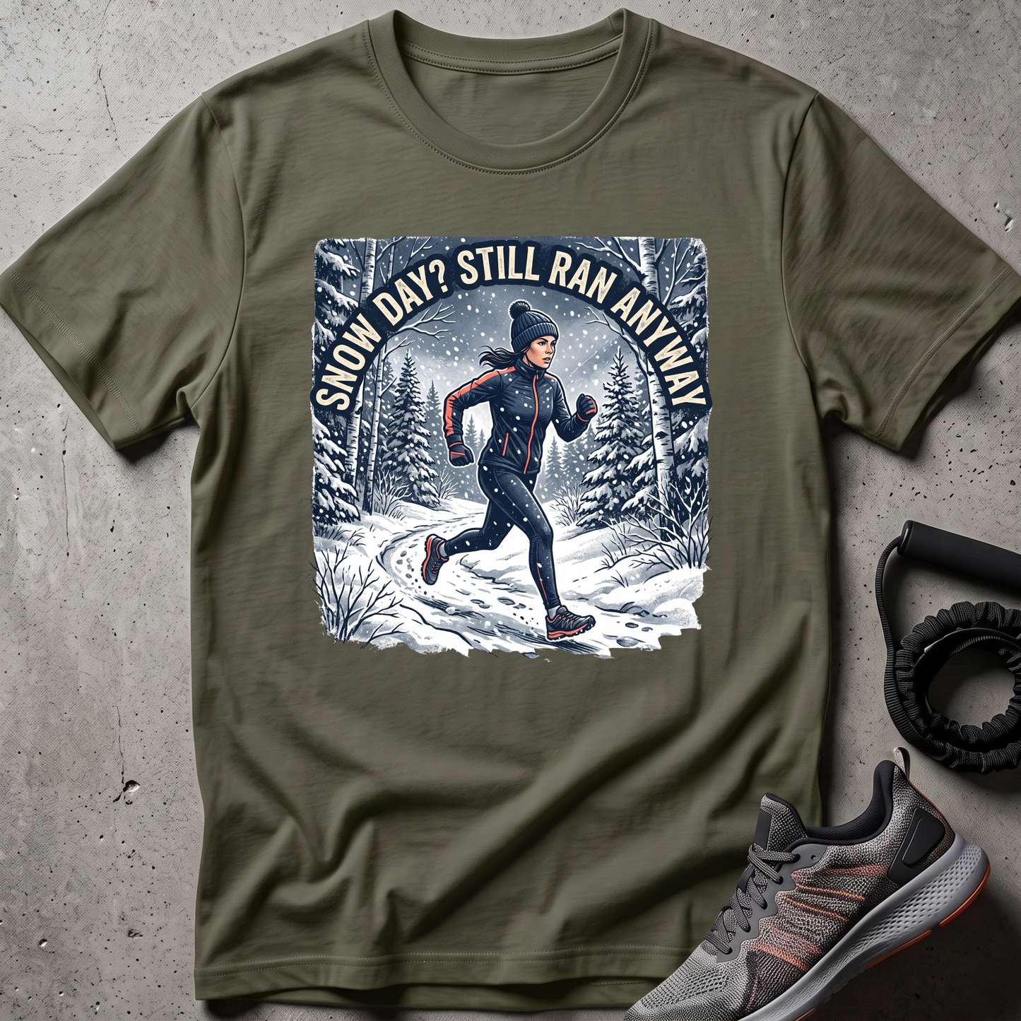 Snow Day Runner T-Shirt