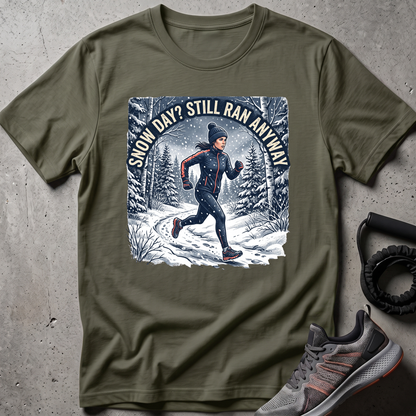 Snow Day Runner T-Shirt