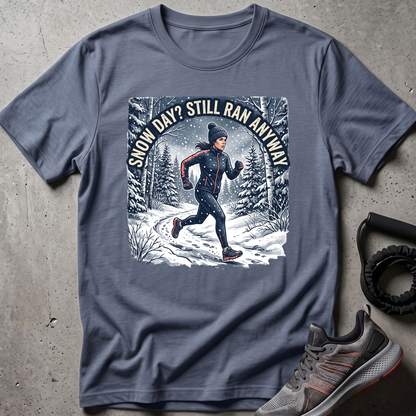 Snow Day Runner T-Shirt